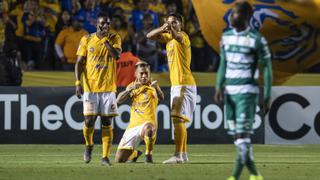 Con la puntería puesta en la final: Tigres goleó a Santos en la semifinal de ida de Concachampions 2019
