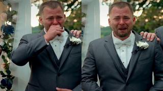 Esta es la verdad detrás del video viral donde un hombre llora de emoción en su boda