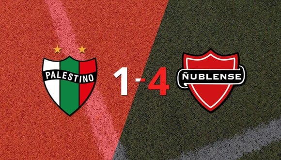 Ñublense no tuvo piedad y goleó 4 a 1 en su visita a Palestino