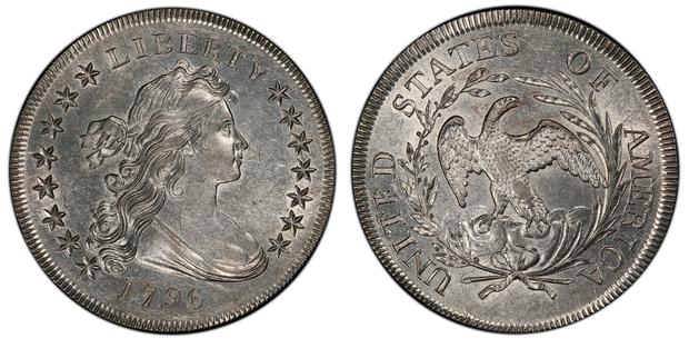 La moneda de 1796 es de las más valiosas en el mercado (Foto: PCGS)