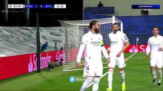 Especialista del punto blanco : Sergio Ramos anota el 2-0 del Real Madrid vs. Atalanta [VIDEO]