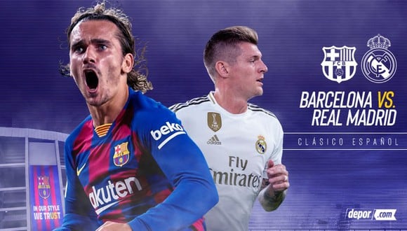 Real Madrid vs. Barcelona: horarios y canales por Clásico de España. (Foto: Depor)