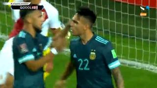 ¡Puso su sello! Lautaro Martínez colocó el 2-0 en el Perú vs. Argentina en el Estadio Nacional [VIDEO]