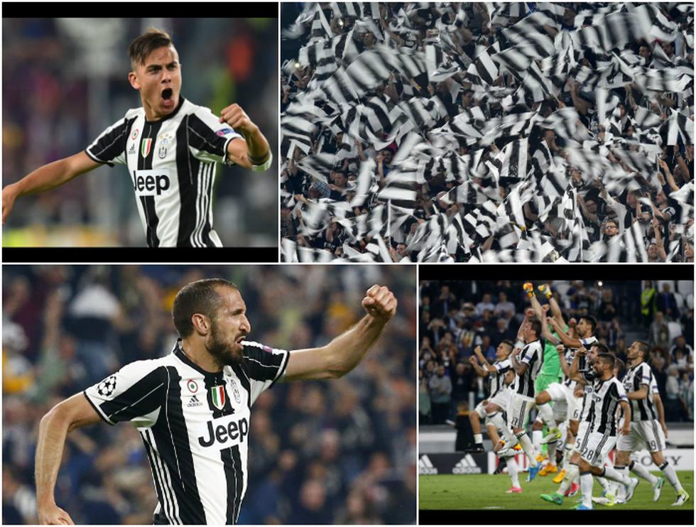 La celebración de Juventus tras golear al Barcelona en Champions League (Reuters y AFP).