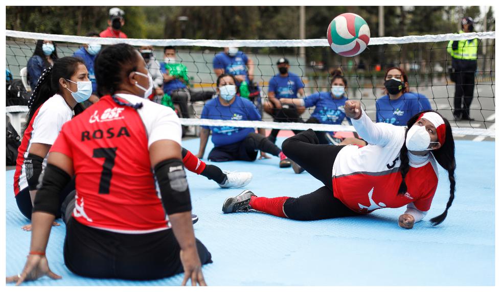 La emoción fue a puro mate. El voleibol sentado es una buena alternativa de sana distracción para las personas y atletas con discapacidad | Foto: César Bueno /@photo.gec