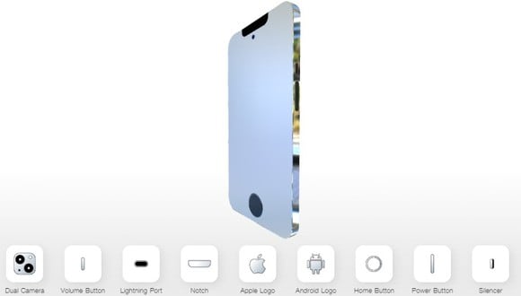 ¿Será como lo habías imaginado? crea tu diseño y guárdalo para que lo compares cuando Apple lance el iPhone 14 de manera oficial. (Foto: Depor)