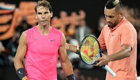 Nick Kyrgios envió un mensaje a Rafael Nadal por su lesión. (Foto: EFE)