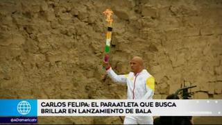 Carlos Felipa encendió la antorcha parapanamericana y busca brillar en lanzamiento de bala