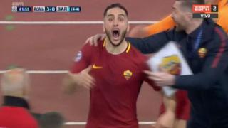 ¡Explosión! Manolas anotó y remontó para la Roma ante Barcelona por la Champions [VIDEO]