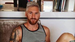 Lionel Messi y el nuevo look que mostró en redes sociales