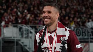 Se acerca al final: Lukas Podolski se despidió de Japón y ya está listo para jugar en Turquía