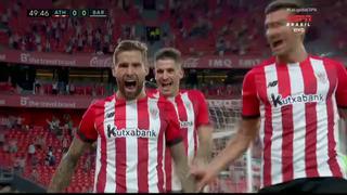 Con un gran cabezazo: Íñigo Martínez pone el 1-0 en el Barcelona vs. Athletic Club [VIDEO]