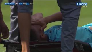 Martín Távara lloró y salió en camilla del terreno de juego [VIDEO]