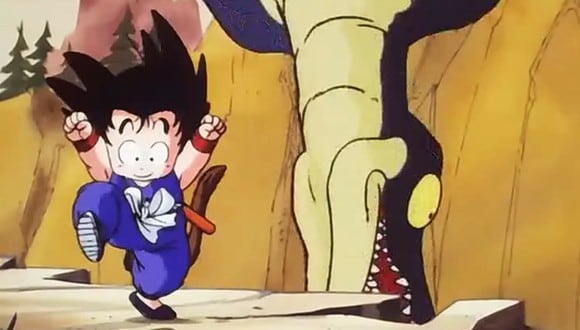 Dragon Ball: dibujo muestra cómo vio Bulma la pelea de Goku contra un pterodáctilo