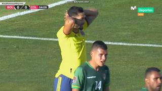 Para no creerlo: Andrés Andrade falló frente al arco el 1-0 de Colombia vs. Bolivia [VIDEO]