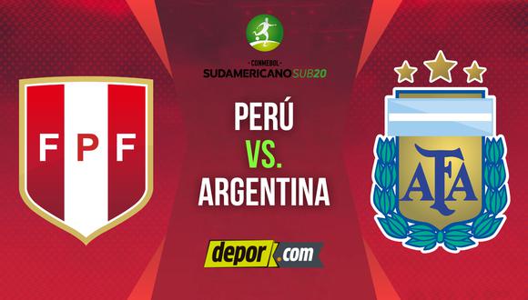 Perú vs. Argentina por la fecha 4 del Sudamericano Sub 20 (Diseño: Depor)