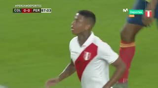 No puede ser: Andy Polo se falló un gol de manera increíble en los últimos minutos del Perú vs. Colombia [VIDEO]