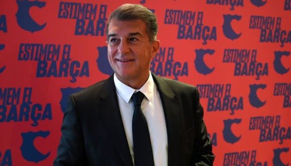 Joan Laporta cree en el título liguero de Barcelona. (Foto: AFP)