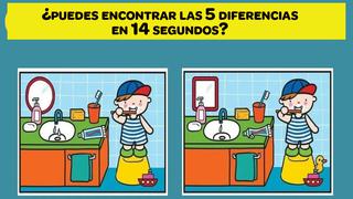 Solo las personas atentas podrán detectar las 5 diferencias entre las dos imágenes en 14 segundos