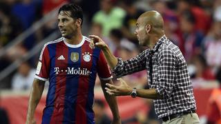 Guardiola: "Pizarro es uno de los mejores delanteros centro que he conocido"