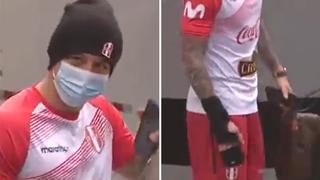 Lesión en la mano: Lapadula lució vendaje especial antes de entrenar con Perú [VIDEO]