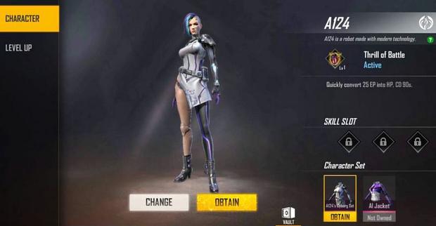 A124 | Free Fire character