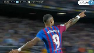 Movimiento y control perfectos: Depay anota el 1-0 del Barcelona vs Mallorca [VIDEO]