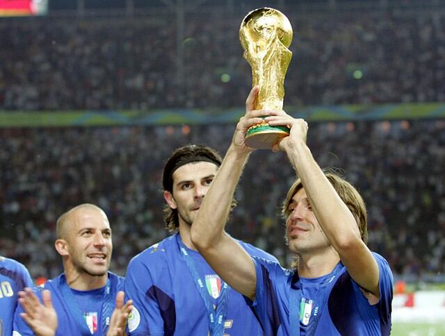 Andrea Pirlo fue campeón del mundo en Alemania 2006.