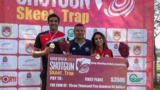 ¡Buena puntería! Tirador peruano Nicolás Pacheco ganó medalla de oro en el Qatar Open Shotgun 2020
