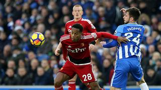 Con André Carrillo: Watford perdió 1-0 ante Brighton &amp; Hove Albion por la fecha 19 de Premier League