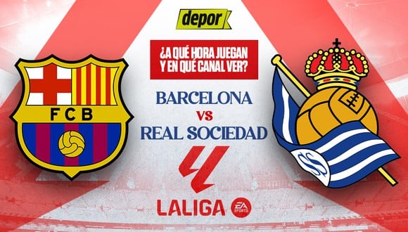 Barcelona vs Real Sociedad chocan por la fecha 35 de LaLiga de España.