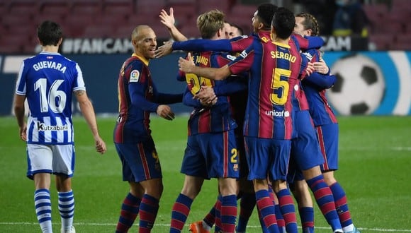 Barcelona vs. Real Sociedad en Camp Nou por LaLiga Santander. (Foto: AFP)