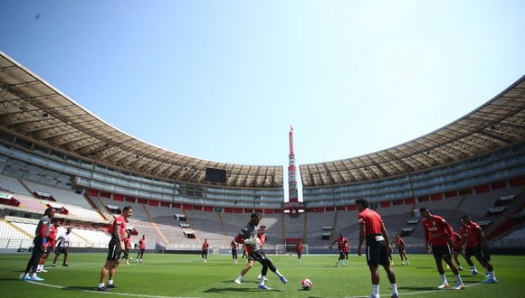 La blanquirroja entrenó en el Estadio Nacional (Foto: Selección Peruana)