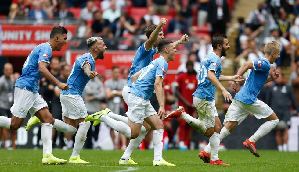 Manchester City se quedó con la Community Shield 2019 al vencer en penales (5-4) al Liverpool tras el 1-1 en el tiempo reglamentario en Wembley.