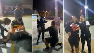Video viral: Finge desmayo durante ‘pichanga’ para pedirle la mano a su novia