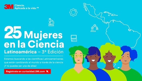 3M anuncia la extensión de la convocatoria del proyecto “25 mujeres en la ciencia – América Latina”. (Foto: 3M)