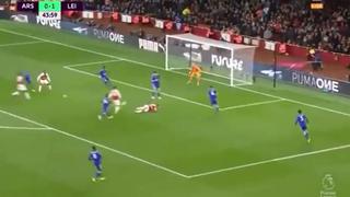 ¡Le pegó de primera! Mesut Özil anotó el empate 1-1 del Arsenal contra Leicester City [VIDEO]