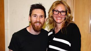 'D10S' tambien tiene ídolos: Lionel Messi conoció a una de sus actrices favoritas