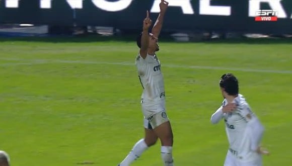 Rony anotó el 1-0 en Cerro Porteño vs. Palmeiras por Copa Libertadores. (Captura: ESPN)