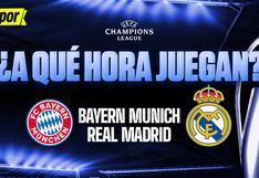 A qué hora juega Bayern Munich vs Real Madrid por Champions