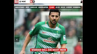 Se va una "leyenda": así informó la prensa alemana el adiós de Pizarro del Bremen