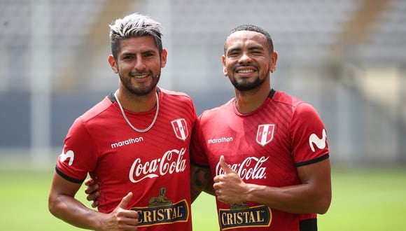 Carlos Zambrano y Alexander Callens, la nueva zaga de la Selección Peruana. (Foto: FPF)