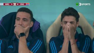 Así fue la reacción de Pablo Aimar en los minutos finales del Argentina vs. Croacia
