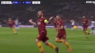 Desde los doce pasos: el gol de De Rossi en el Porto vs. Roma de Champions [VIDEO]