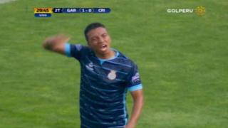 Joao Villamarín mandó la pelota al palo, pero anotó gol en el rebote