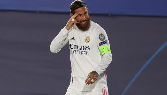 El guiño de Sergio Ramos a Real Madrid. (Foto: AFP)