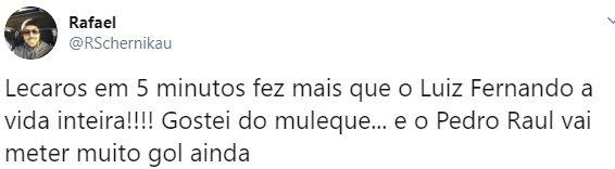 Las reacciones de los torcedores al debut de Lecaros en Botafogo. (Captura)
