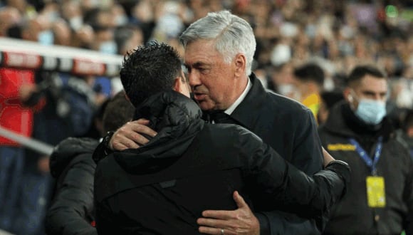 Xavi ha ganado cuatros de los últimos cinco clásicos a Ancelotti. (Foto: Agencias)
