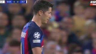 Mkhitaryan sacó el balón de la línea y le negó a Lewandowski el gol de Barcelona vs. Inter [VIDEO]