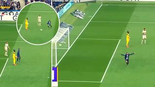 Kylian Mbappé anota extraño gol en derrota del PSG